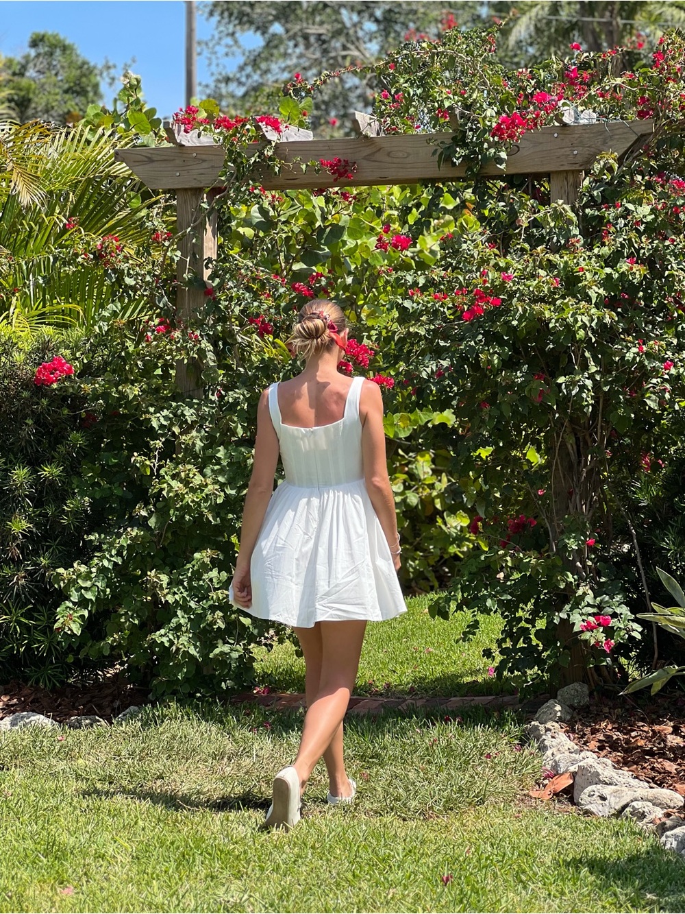 RESET White Corset Dress